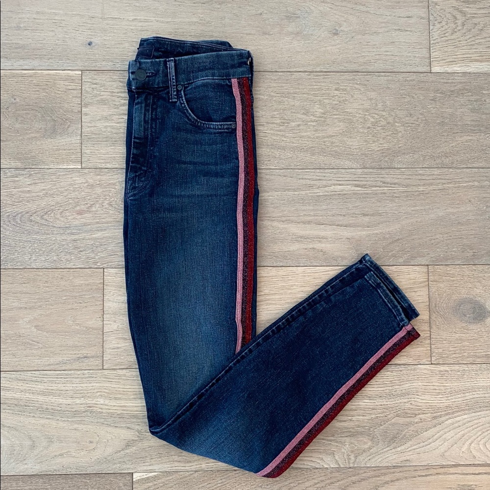 Mother High Waisted LOOKER Glitter Kitty